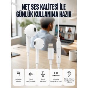 Derin Bas Ve Net Ses Özellikli Kulak İçi Kulaklık Yeni Nesil