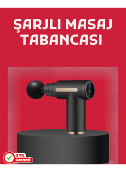 Derin Doku Masaj Tabancası 4 Başlık 6 Kademeli Sessiz Güç Şarjlı Kas Gevşetici