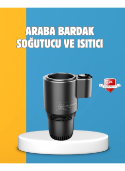 Dijital Ekranlı Akıllı Bardaklık Araç İçi Termal Isıtıcı Soğutucu