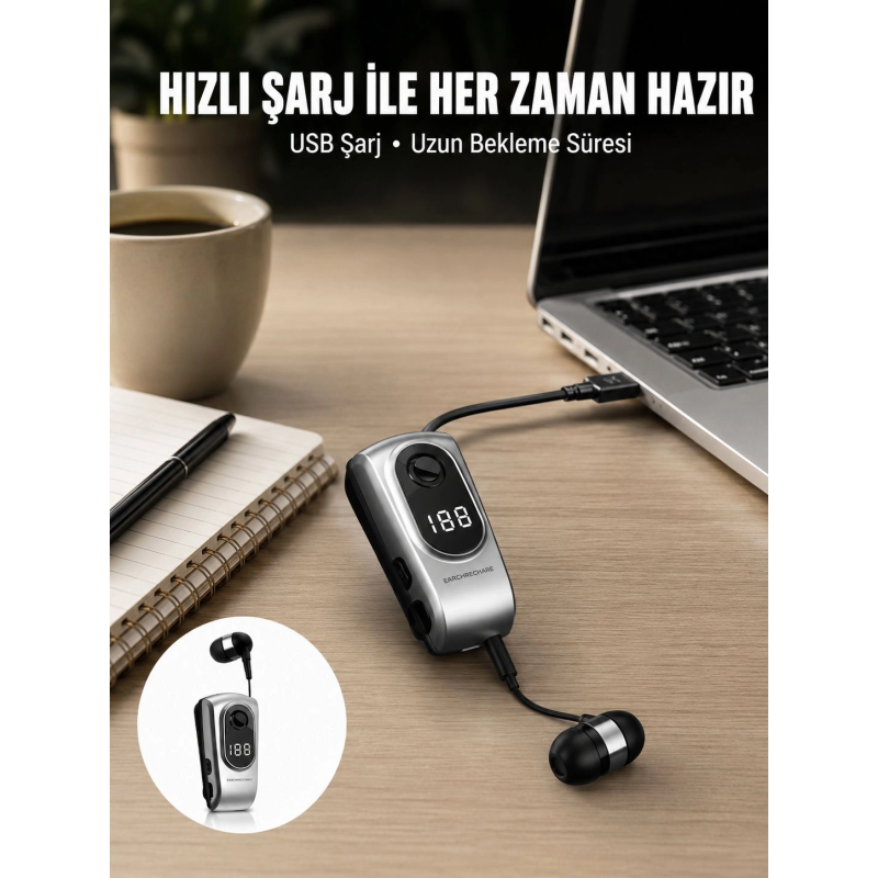 Dijital Ekranlı Bluetooth Kulaklık – Titreşimli Bildirim, 25 Saat Kullanım Yeni Nesil Dijital Ekranlı Bluetooth Kulaklık – Titreşimli Bildirim, 25 Saat Kullanım Yeni Nesil