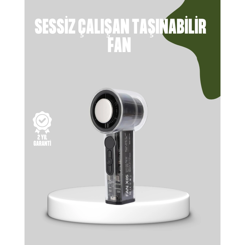 Dijital Ekranlı Şarjlı Mini Fan 100 Kademeli Hız Ayarı Dijital Ekranlı Şarjlı Mini Fan 100 Kademeli Hız Ayarı