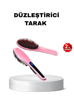 Dijital Ekranlı Seramik Saç Düzleştirici Tarak – 5 Kademeli Isı Ayarı, İyon Kontrollü