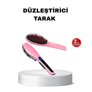Dijital Ekranlı Seramik Saç Düzleştirici Tarak – 5 Kademeli Isı Ayarı, İyon Kontrollü