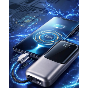 Dijital Göstergeli 13000 Mah Süper Hızlı Şarj Destekli Taşınabilir Powerbank