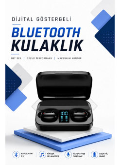Dijital Göstergeli Bluetooth Kulaklık Kablosuz Tws Stereo Bluetooth 5.0
