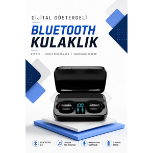 Dijital Göstergeli Bluetooth Kulaklık Kablosuz Tws Stereo Bluetooth 5.0