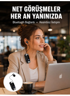 Dijital Göstergeli Bluetooth Kulaklık – Klipsli Ve Şık Tasarım Yeni Nesil