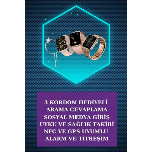 Dijital Göstergeli Powerbank Bluetooth Kulaklık Ve Yeni Nesil Amoled Ekran Akıllı Saat