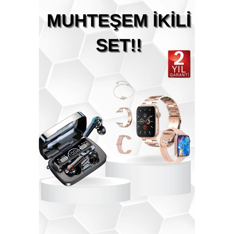 Dijital Göstergeli Powerbank Bluetooth Kulaklık Ve Yeni Nesil Amoled Ekran Akıllı Saat Dijital Göstergeli Powerbank Bluetooth Kulaklık Ve Yeni Nesil Amoled Ekran Akıllı Saat