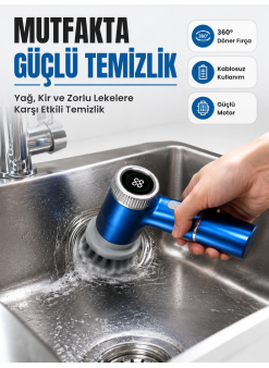 Dijital Göstergeli Şarjlı Temizlik Fırçası İle Konforlu Kullanım Deneyimi