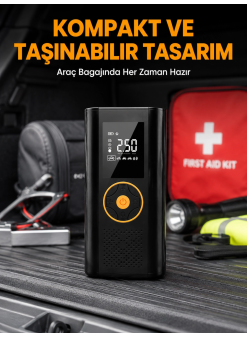 Dijital Göstergeli Taşınabilir Hava Kompresörü Güçlü Şişirme Performansı Yeni Nesil