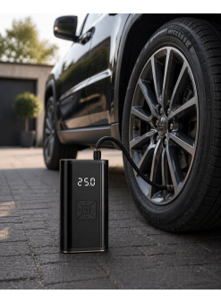 Dijital Lastik Pompası Kablosuz Hava Basma Cihazı Powerbank Destekli