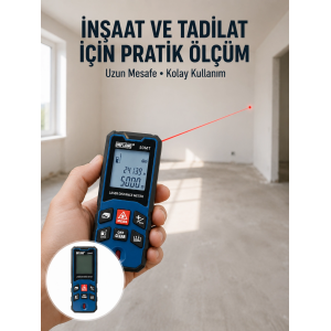 Dijital Lazer Mesafe Ölçüm Cihazı İnşaat Ve Ev Kullanımı Yeni Nesil