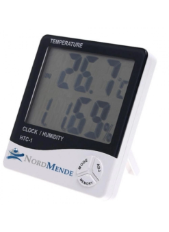 Dijital Termometre Nem Ölçer Saat Alarm Özellikli Lcd Ekran İç Mekan Sıcaklık Göstergesi