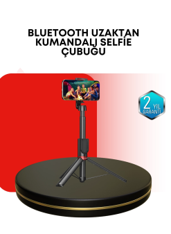 Dikey Ve Yatay Çekim Destekli Selfie Stick Tripod