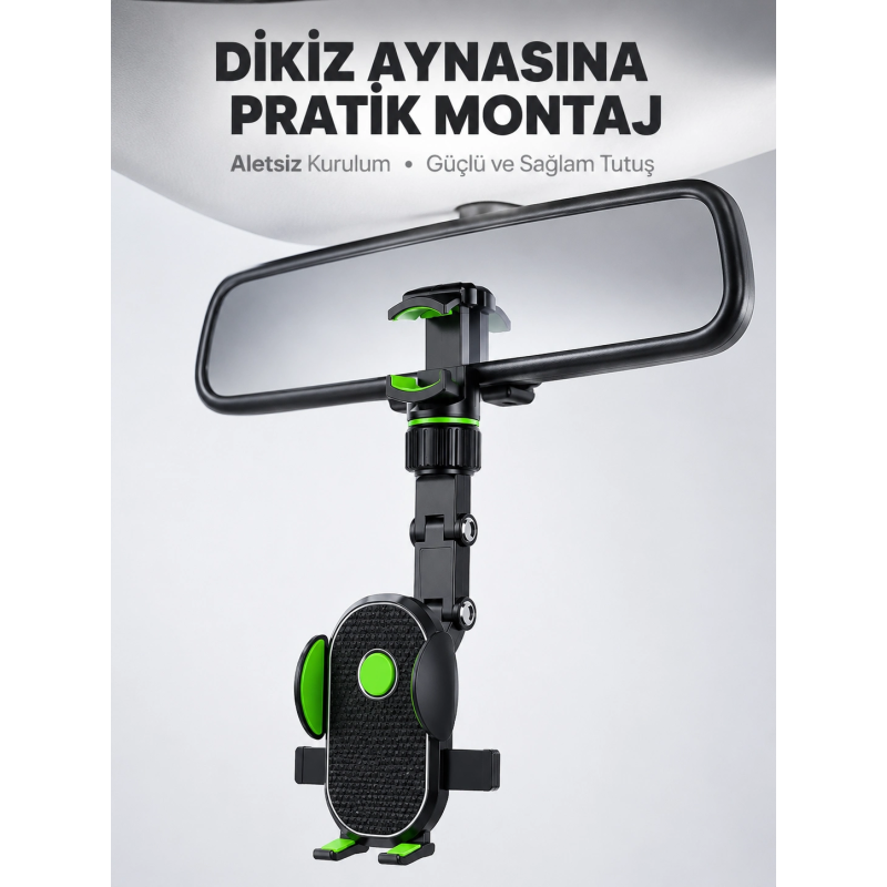 Dikiz Aynasına Takılan Telefon Tutucu Ayarlanabilir Çok Yönlü Araç Aksesuarı Yeni Nesil Dikiz Aynasına Takılan Telefon Tutucu Ayarlanabilir Çok Yönlü Araç Aksesuarı Yeni Nesil