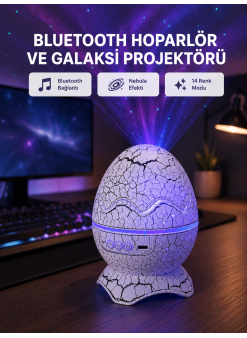 Dinozor Yumurta Gece Lambası Projektör – 14 Renk Seçeneği