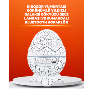 Dinozor Yumurtası Tasarımlı Projektörlü Gece Lambası
