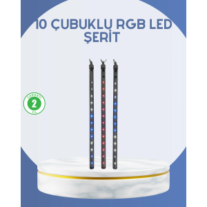 Dış Mekan Led Kayan Yıldız Işığı 10 Çubuk Aydınlatma