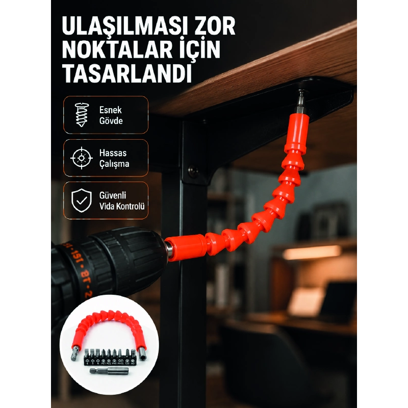 Dmax Esnek Şaftlı Matkap Bits Uç Seti 12 Parça Vida Montaj Ve Tamir Seti Dmax Esnek Şaftlı Matkap Bits Uç Seti 12 Parça Vida Montaj Ve Tamir Seti