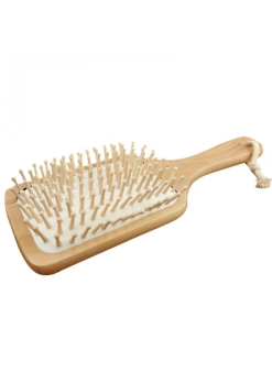 Doğal Ahşap Saç Fırçası Bambu