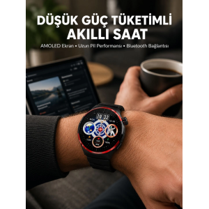 Dokunmatik Akıllı Saat Kablosuz Şarj Amoled Ekran Yeni Nesil