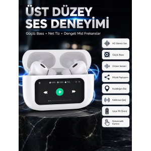 Dokunmatik Ekranlı Bluetooth Kulaklık Tws İos Android Tüm Telefonlara Uyumlu Kulaklık Yeni Nesil