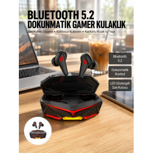Dokunmatik Kontrol Tws Işıklı Kulakiçi Bluetooth Kulaklık Kablosuz  Kulaklığı Yeni Nesil