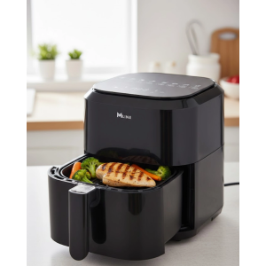 Dokunmatik Kontrollü 4l Yağsız Sıcak Hava Fritözü 1360w