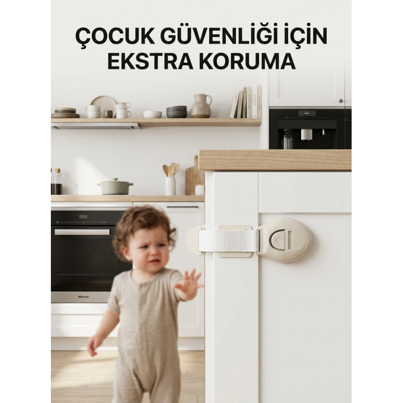 Dolap Ve Çekmeceler İçin Çocuk Güvenlik Kilidi Pratik Emniyet Aparatı Dolap Ve Çekmeceler İçin Çocuk Güvenlik Kilidi Pratik Emniyet Aparatı