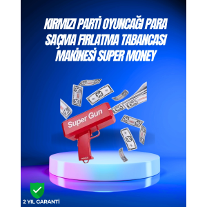 Dolar Boyutunda Kâğıt Atışı Yapan Pil İle Çalışan Oyuncak Tabanca