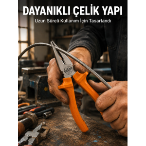 Dövme Çelik Pense Ergonomik Kaymaz Saplı El Aleti