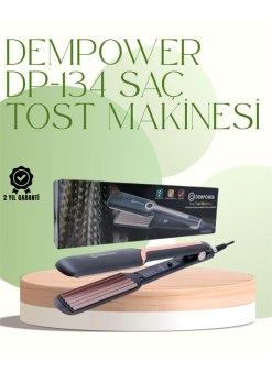 Dp-134 Saç Tost Makinesi 220°c Isı Ayarlı, 360° Dönebilen Kablo