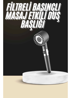 Duş Başlığı Profesyonel Masaj Başlıklı 3 Modlu Yeni Nesil Masaj Uçlu Su Tasarruflu