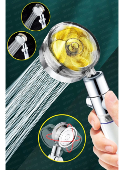 Duş Başlığı Turbo Pervaneli Serinletici Tasarım