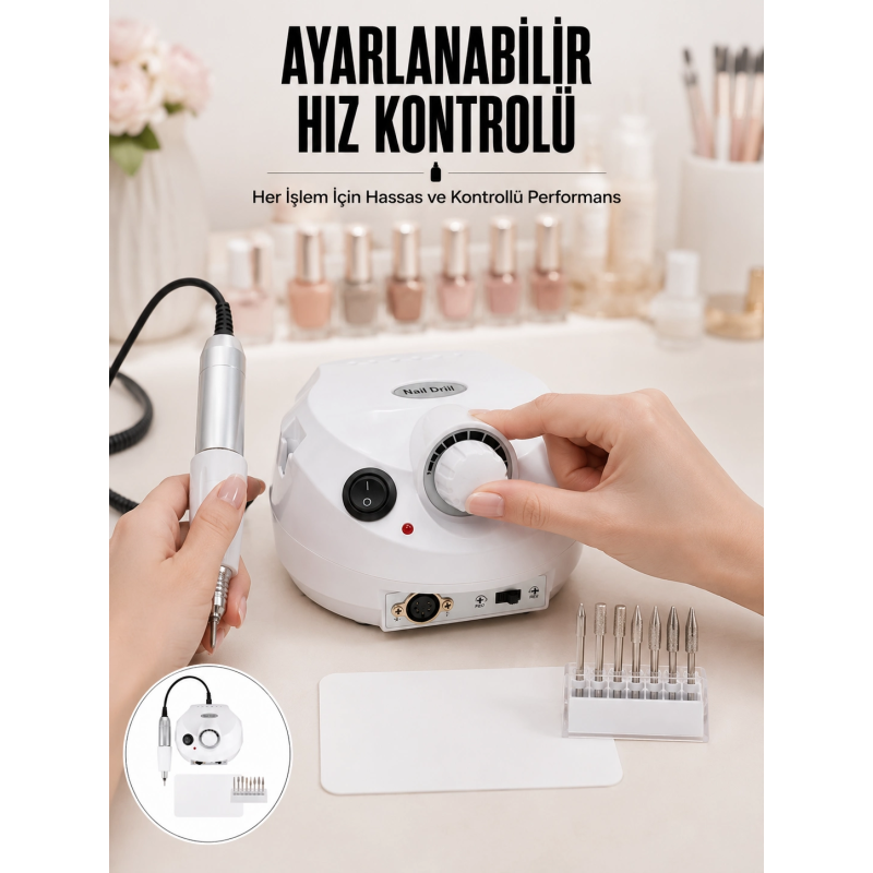 Düşük Gürültülü Tırnak Matkap Seti Salon Ve Ev Kullanımı Yeni Nesil Düşük Gürültülü Tırnak Matkap Seti Salon Ve Ev Kullanımı Yeni Nesil