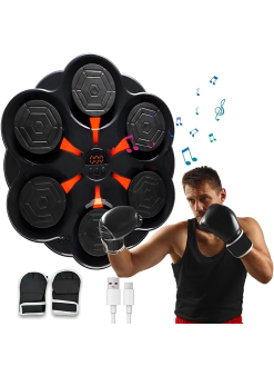 Duvar Boks Makinesi Müzikli Bluetooth Hoparlör Özellikli Led Işıklı Ritimli 9 Mod Seviye Ayarlı Box