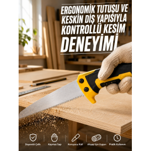 Düz Bıçaklı Budama Testeresi Kılıflı Güvenli Tasarım
