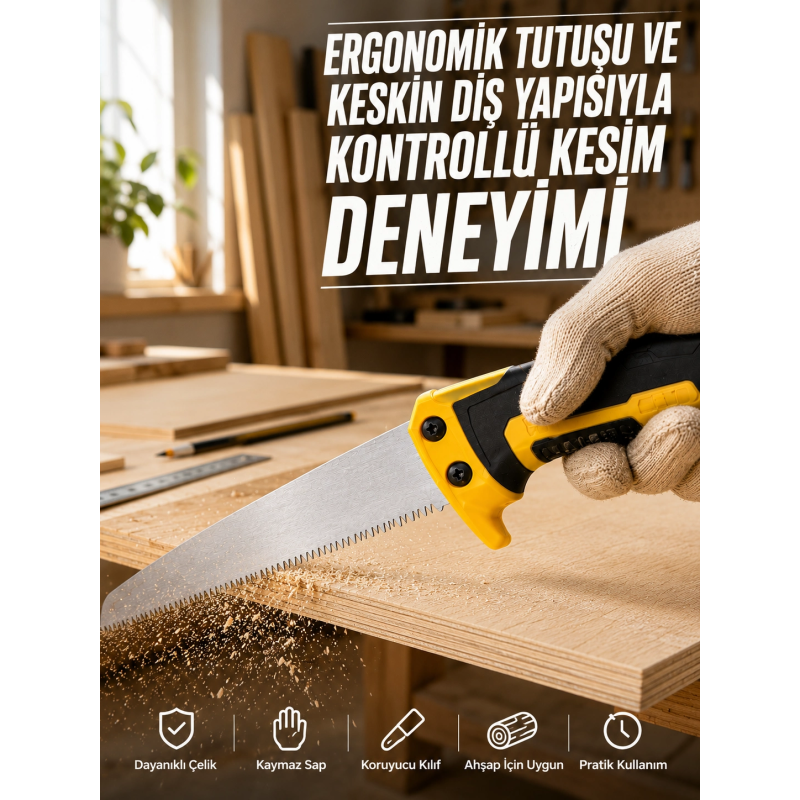 Düz Bıçaklı Budama Testeresi Kılıflı Güvenli Tasarım Düz Bıçaklı Budama Testeresi Kılıflı Güvenli Tasarım