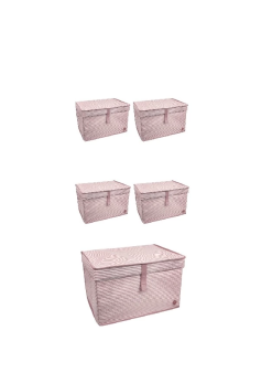 Düzenleyici Kutu Organizer Cırtlı Saklama Hurç Maxi Boy 30cm X 40cm X 50cm (5 Adet)