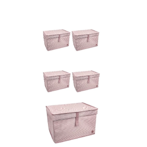 Düzenleyici Kutu Organizer Cırtlı Saklama Hurç Maxi Boy 30cm X 40cm X 50cm (5 Adet)