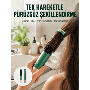 Düzleştirici Fırça Saç Düzleştirici Arada Fön Tarak Taşınabilir Yeni Nesil