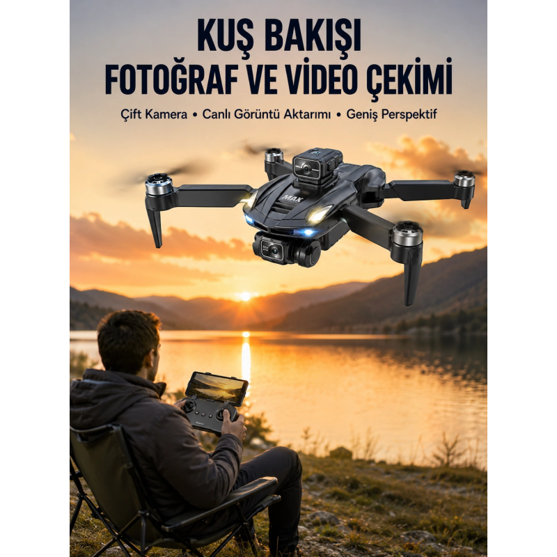 Ekranlı Kumandalı Katlanabilir Kamera Drone Hobi Ve Günlük Kullanım Ekranlı Kumandalı Katlanabilir Kamera Drone Hobi Ve Günlük Kullanım