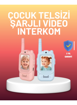 Ekranlı Walkie Talkie Oyuncağı Ses Ve Görüntü Destekli