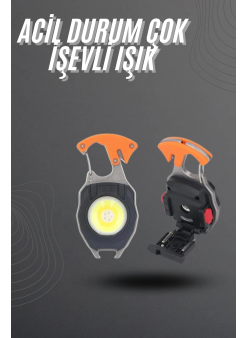 El Feneri Led Anahtarlık Çok Fonksiyonlu Mini Çakmak Özellikli