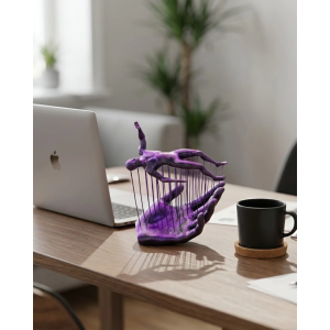 El İnsan Figür 3d Dekoratif Obje Modern Tasarım Ve Es Görünüm