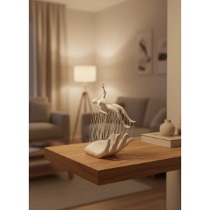 El İnsan Figürü Beyaz Modern Soyut Tasarım Salon Ve Ofis Dekorasyonu