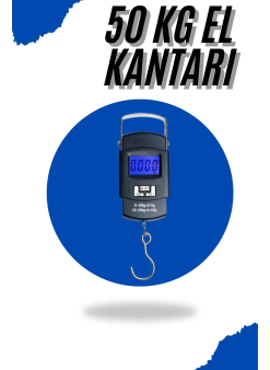 El Kantarı Dijital El Terazisi 50 Kg Kapasiteli Lcd Ekranlı