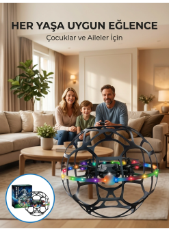 El Sensörlü Uçan Top Drone Çocuklar İçin Led Işıklı Eğlence Oyuncağı
