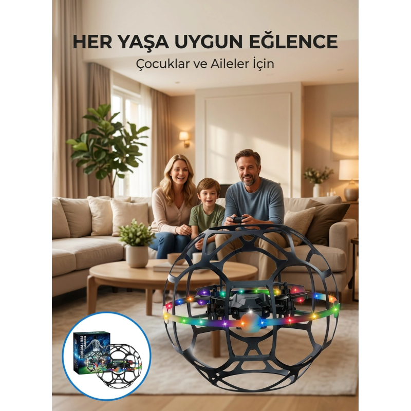 El Sensörlü Uçan Top Drone Çocuklar İçin Led Işıklı Eğlence Oyuncağı El Sensörlü Uçan Top Drone Çocuklar İçin Led Işıklı Eğlence Oyuncağı